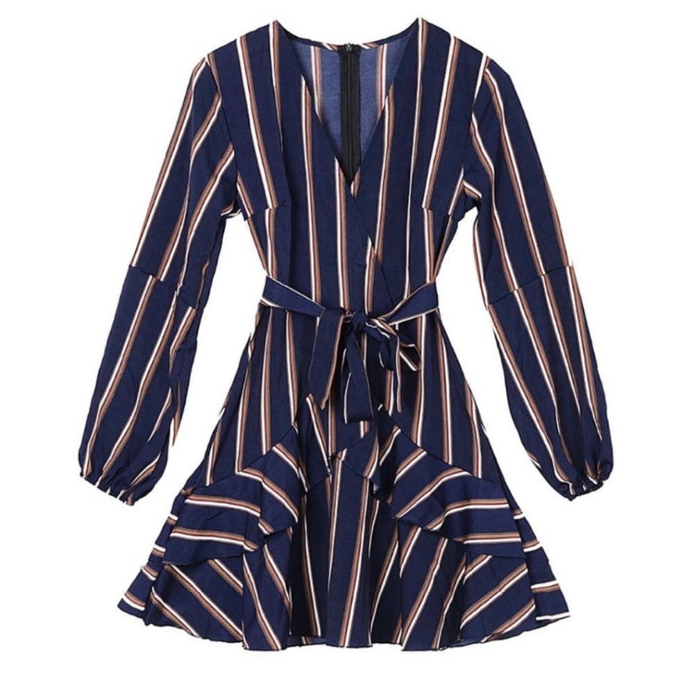 SURPLICE MINI DRESS - Picture 7 of 8